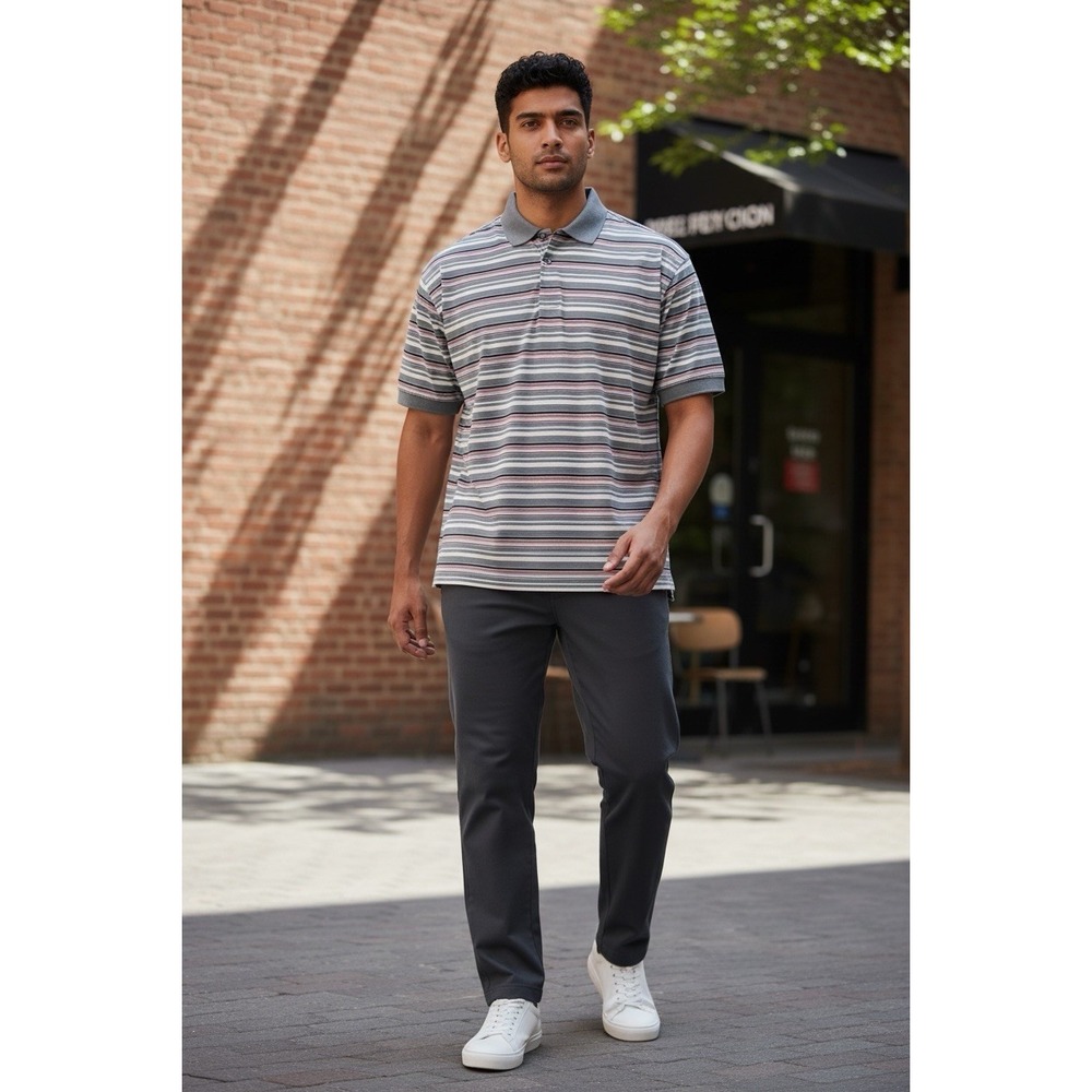 Peter Millar‎ Summer Comfort Polo Shirt Mens 2XL  Striped Performance